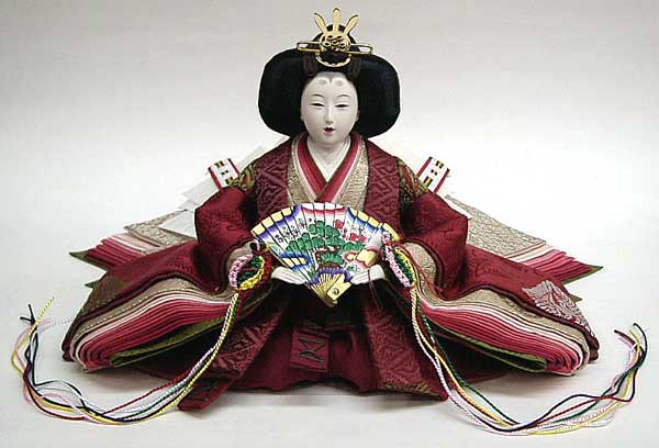 ひいな,清水久遊作 雛人形親王飾り 光源氏 姫 前面画像