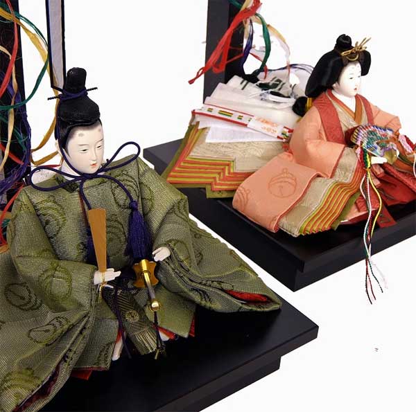 清水久遊作 三五親王揃 特製床柱つるし飾りセット 拡大画像