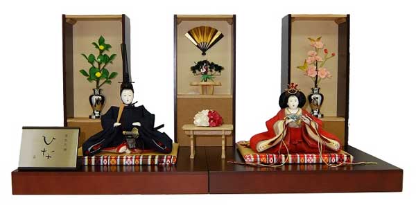 ひいな,清水久遊作 雛人形 床の間親王飾り 一式