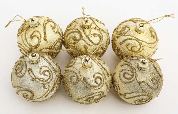7cm柄入ボール6個セット金