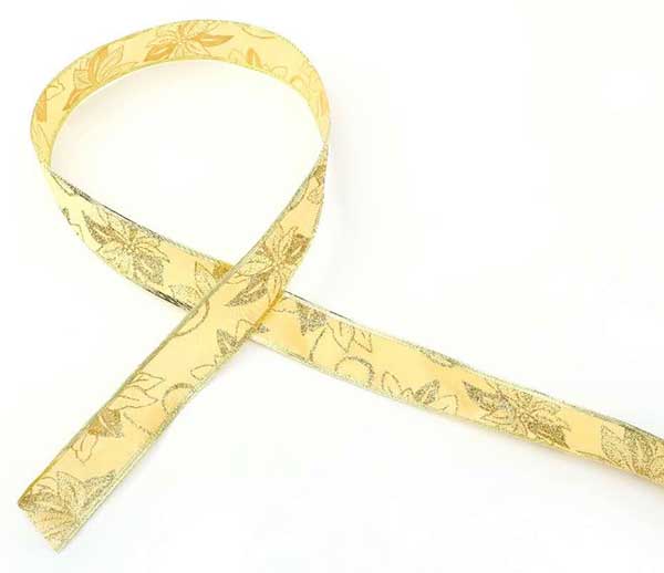 リボンロール 金ポインセチア(5)
